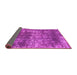 Sideview of Abstract Pink Modern Rug, abs2047pnk