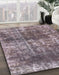 Machine Washable Abstract Purple Rug in a Family Room, wshabs2047