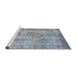 Sideview of Machine Washable Abstract Light Slate Gray Rug, wshabs2048