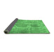 Sideview of Abstract Emerald Green Modern Rug, abs2048emgrn