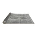 Sideview of Abstract Gray Modern Rug, abs2048gry