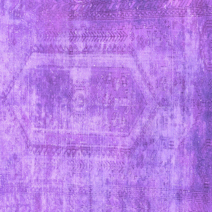 Square Machine Washable Abstract Purple Modern Area Rugs, wshabs2048pur