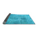 Sideview of Abstract Light Blue Modern Rug, abs2048lblu