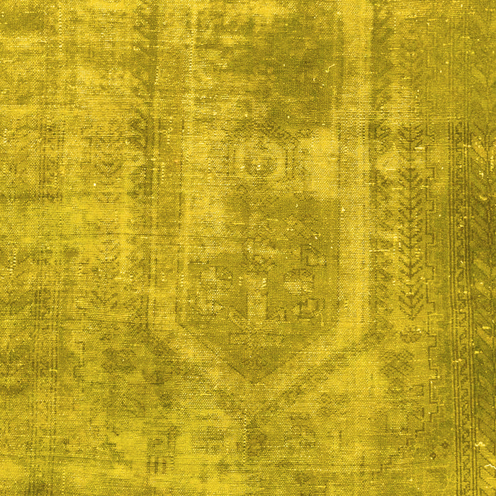 Machine Washable Abstract Yellow Modern Rug, wshabs2048yw