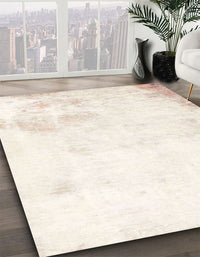 Abstract Blonde Beige Modern Rug, abs2049