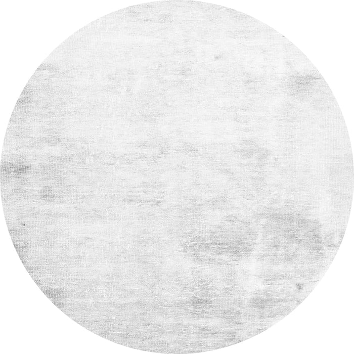 Round Machine Washable Abstract Gray Modern Rug, wshabs2049gry