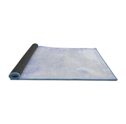 Sideview of Abstract Blue Modern Rug, abs2049blu