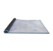 Sideview of Abstract Blue Modern Rug, abs2049blu