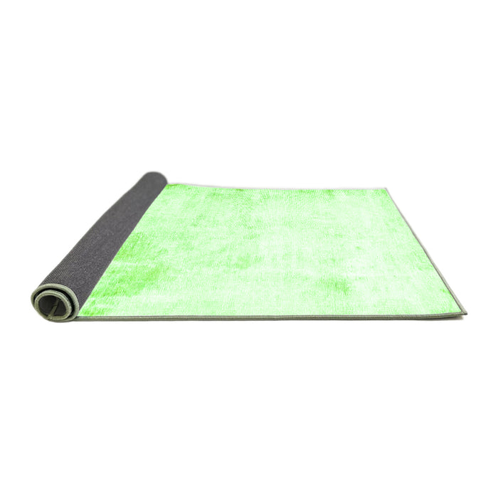 Sideview of Abstract Green Modern Rug, abs2049grn