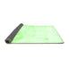 Sideview of Abstract Green Modern Rug, abs2049grn