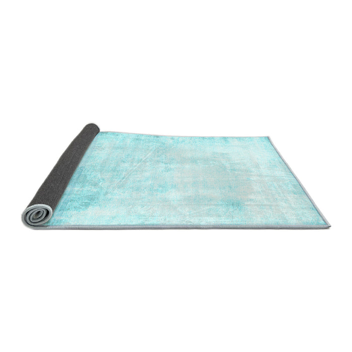 Sideview of Abstract Light Blue Modern Rug, abs2049lblu