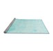 Sideview of Machine Washable Abstract Light Blue Modern Rug, wshabs2049lblu