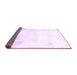 Sideview of Abstract Purple Modern Rug, abs2049pur