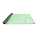 Sideview of Abstract Emerald Green Modern Rug, abs2049emgrn