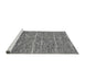 Sideview of Machine Washable Abstract Gray Modern Rug, wshabs204gry