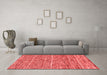 Modern Red Washable Rugs