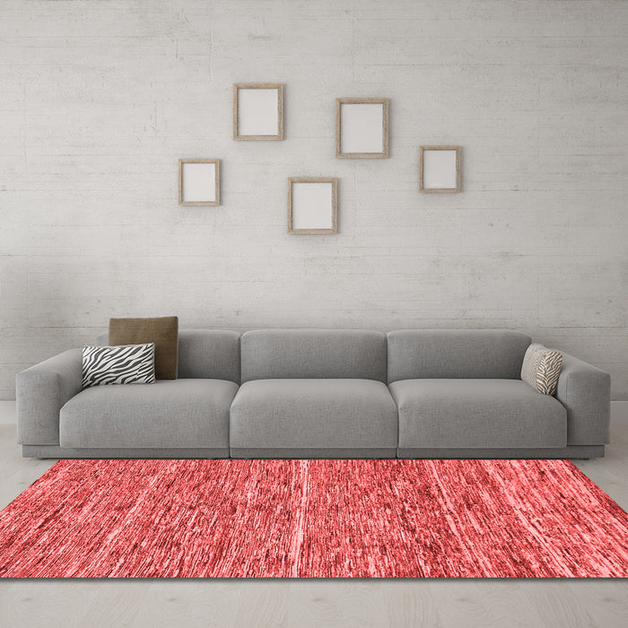 Modern Red Washable Rugs