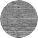 Round Machine Washable Abstract Gray Modern Rug, wshabs204gry