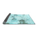 Sideview of Abstract Light Blue Modern Rug, abs2050lblu