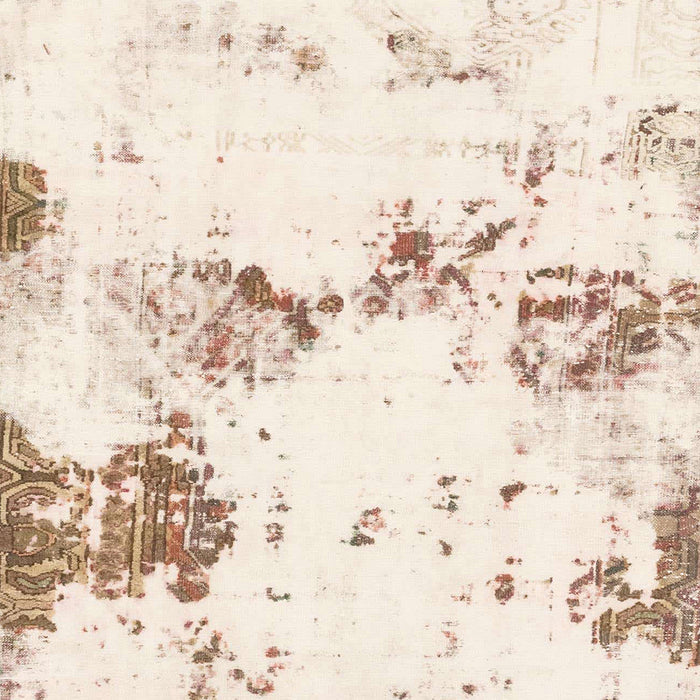 Machine Washable Abstract Pastel Orange Rug, wshabs2050