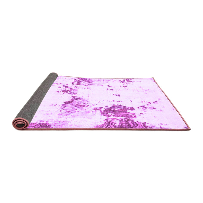 Sideview of Abstract Purple Modern Rug, abs2050pur