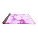 Sideview of Abstract Purple Modern Rug, abs2050pur