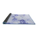 Sideview of Abstract Blue Modern Rug, abs2050blu