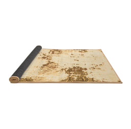 Sideview of Abstract Brown Modern Rug, abs2050brn