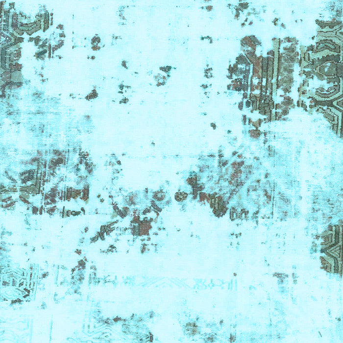 Abstract Light Blue Modern Rug, abs2050lblu