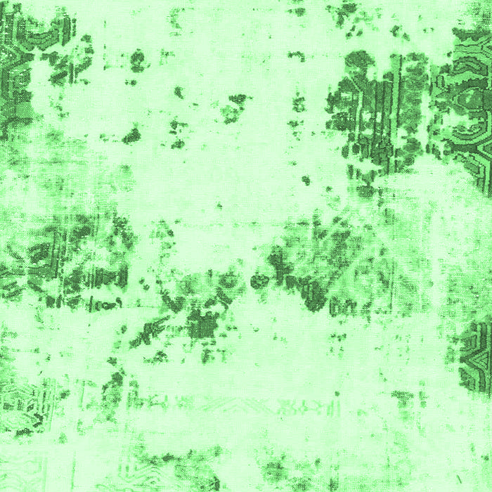 Machine Washable Abstract Emerald Green Modern Area Rugs, wshabs2050emgrn