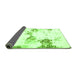 Sideview of Abstract Green Modern Rug, abs2050grn