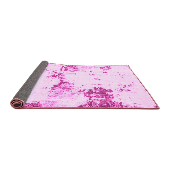Sideview of Abstract Pink Modern Rug, abs2050pnk