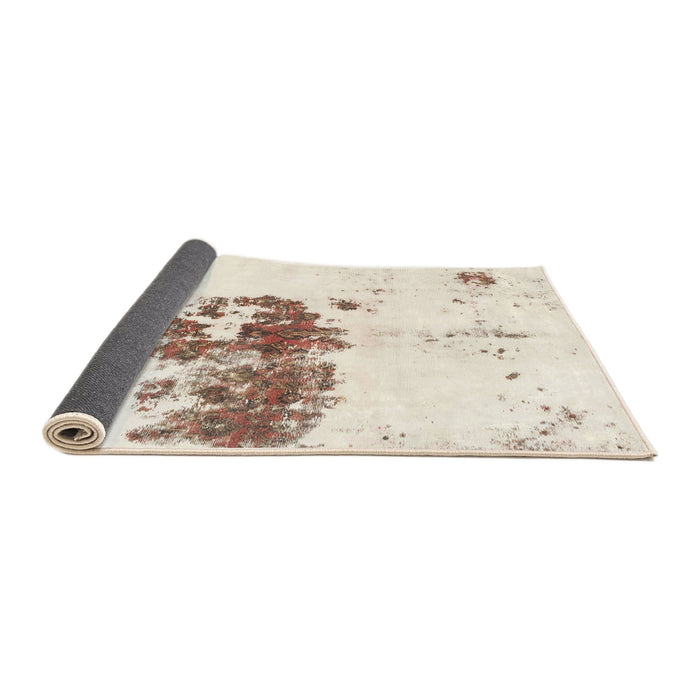 Sideview of Abstract Blanched Almond Beige Modern Rug, abs2051