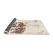 Sideview of Abstract Blanched Almond Beige Modern Rug, abs2051