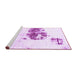 Sideview of Machine Washable Abstract Purple Modern Area Rugs, wshabs2051pur