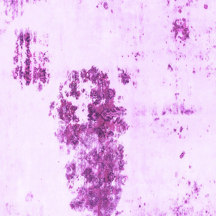 Square Abstract Purple Modern Rug, abs2051pur