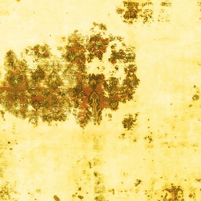 Machine Washable Abstract Yellow Modern Rug, wshabs2051yw