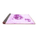 Sideview of Abstract Purple Modern Rug, abs2051pur