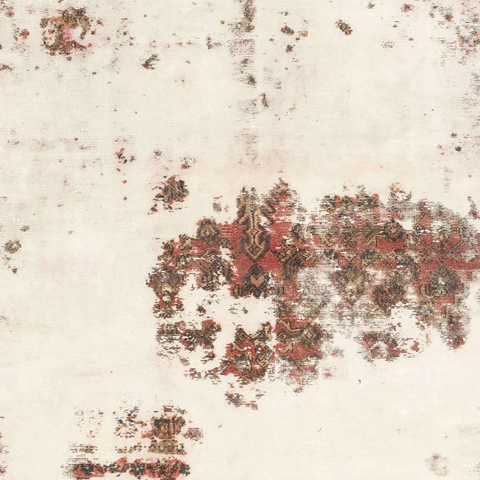 Machine Washable Abstract Blanched Almond Beige Rug, wshabs2051