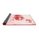 Abstract Red Modern Area Rugs