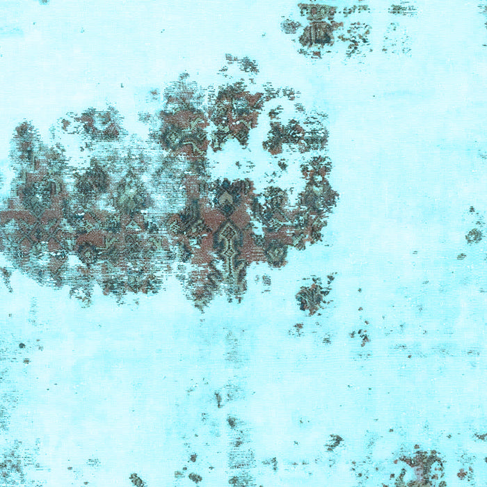 Abstract Light Blue Modern Rug, abs2051lblu