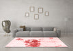 Modern Red Washable Rugs