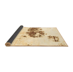Sideview of Abstract Brown Modern Rug, abs2051brn