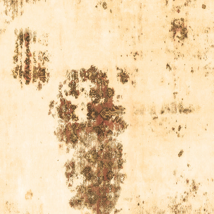 Square Machine Washable Abstract Brown Modern Rug, wshabs2051brn