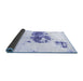 Sideview of Abstract Blue Modern Rug, abs2051blu