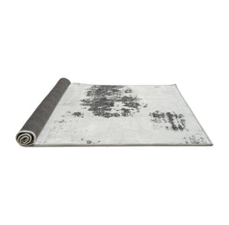 Sideview of Abstract Gray Modern Rug, abs2051gry