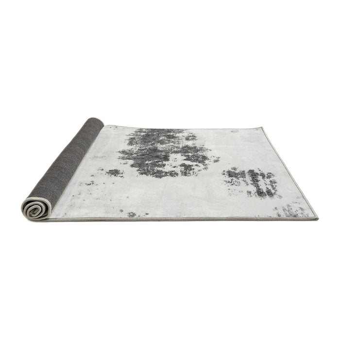 Sideview of Abstract Gray Modern Rug, abs2051gry