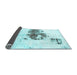 Sideview of Abstract Light Blue Modern Rug, abs2051lblu