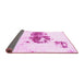 Sideview of Abstract Pink Modern Rug, abs2051pnk