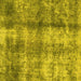 Square Abstract Yellow Modern Rug, abs2052yw